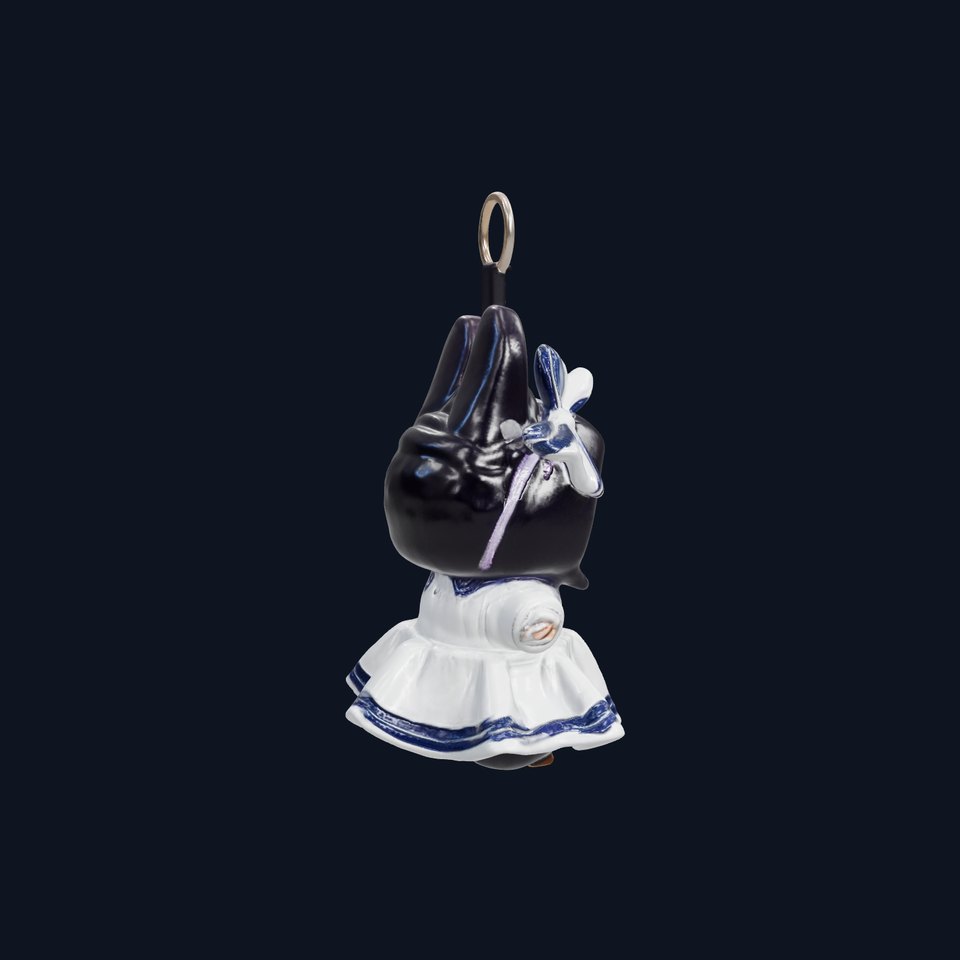 Cute Bunny Keychain Character Model Pack